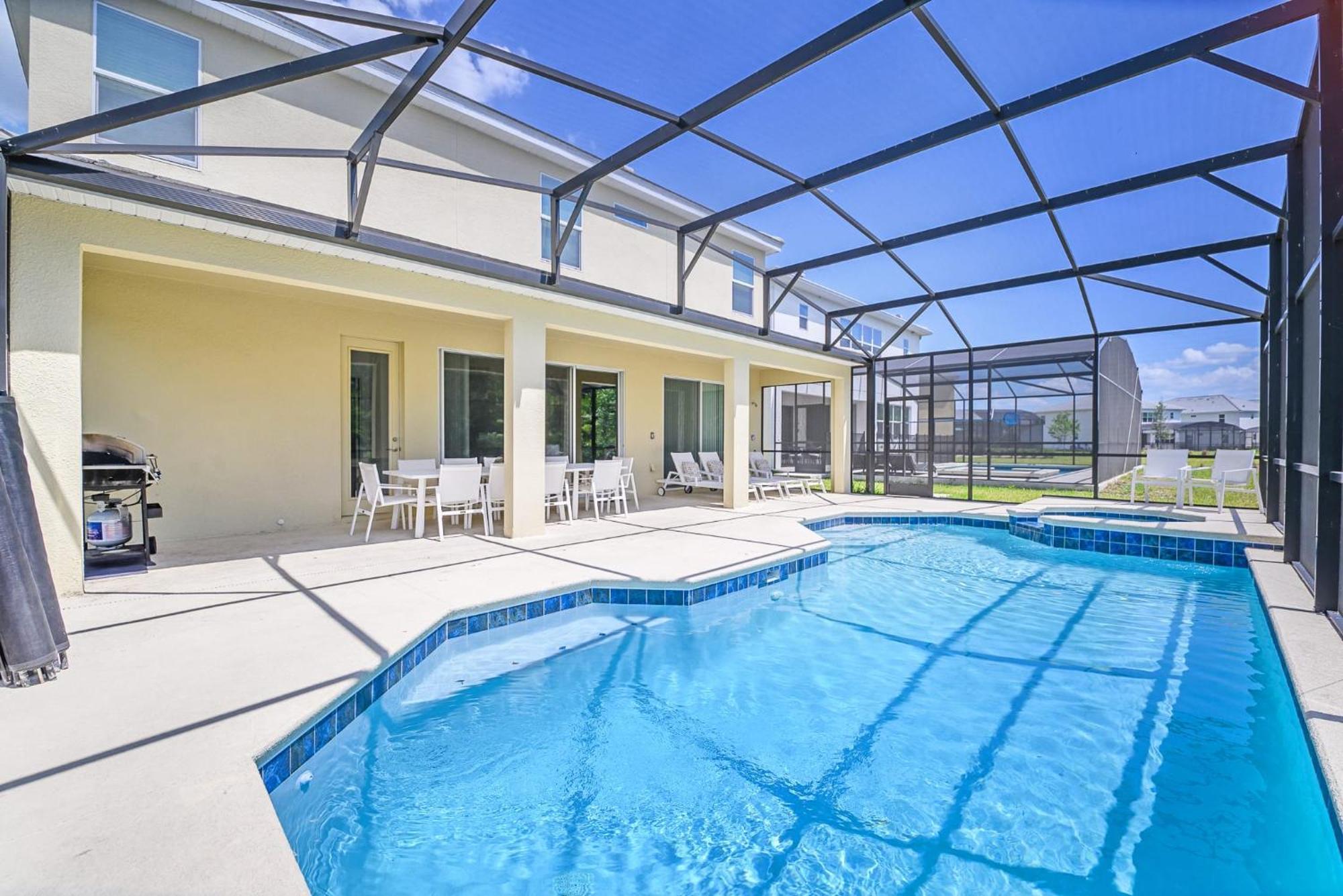 Stunning 9Br Home - Family Resort With Private Pool, Hot Tub, Games Room And Bbq! Kissimmee Esterno foto