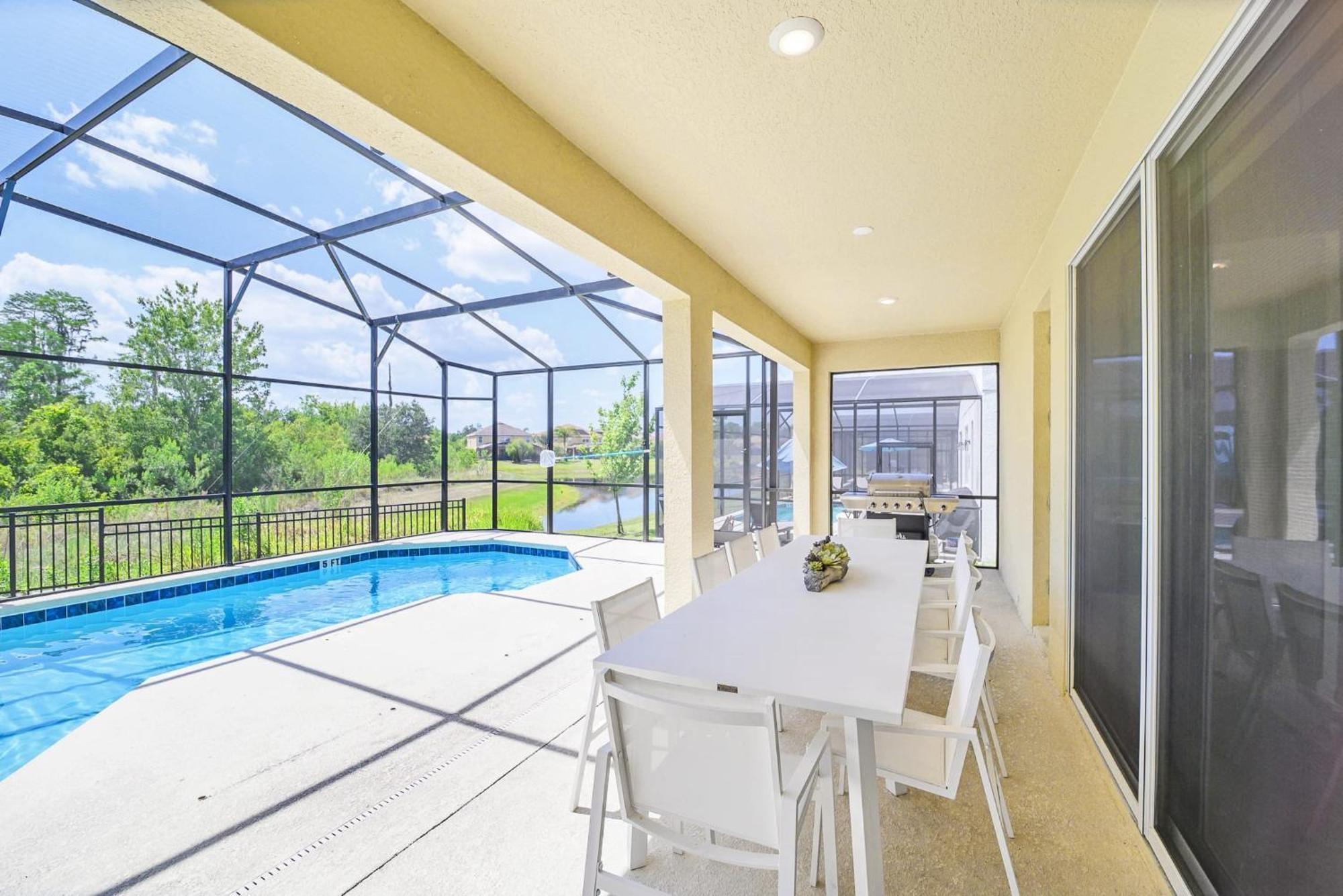 Stunning 9Br Home - Family Resort With Private Pool, Hot Tub, Games Room And Bbq! Kissimmee Esterno foto